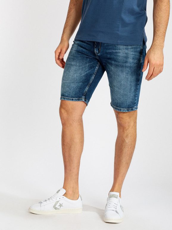 Men's denim bermuda shorts