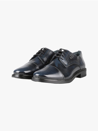 Men's lace-up leather brogues