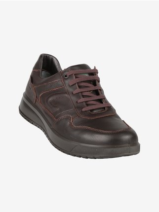 Men's lace-up leather shoes