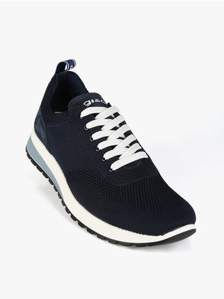 Men's lace-up shoes in fabric