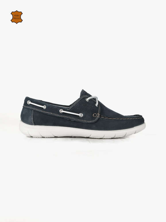 Men's leather boat shoes