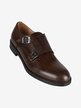 Men's leather loafers with buckles