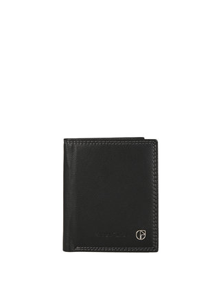Men's leather wallet with card holder