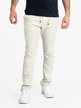 Men's linen and cotton blend trousers with drawstring