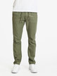 Men's linen and cotton blend trousers with drawstring