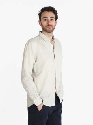 Men's long sleeve linen shirt
