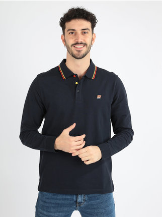 Men's long-sleeved polo shirt