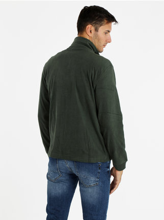 Men's microfleece sweatshirt with zip