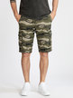 Men's military bermuda shorts with large pockets