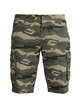 Men's military bermuda shorts with large pockets