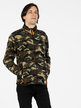 Men's military fleece sweatshirt with zip
