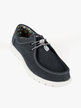 Men's moccasin shoes in fabric