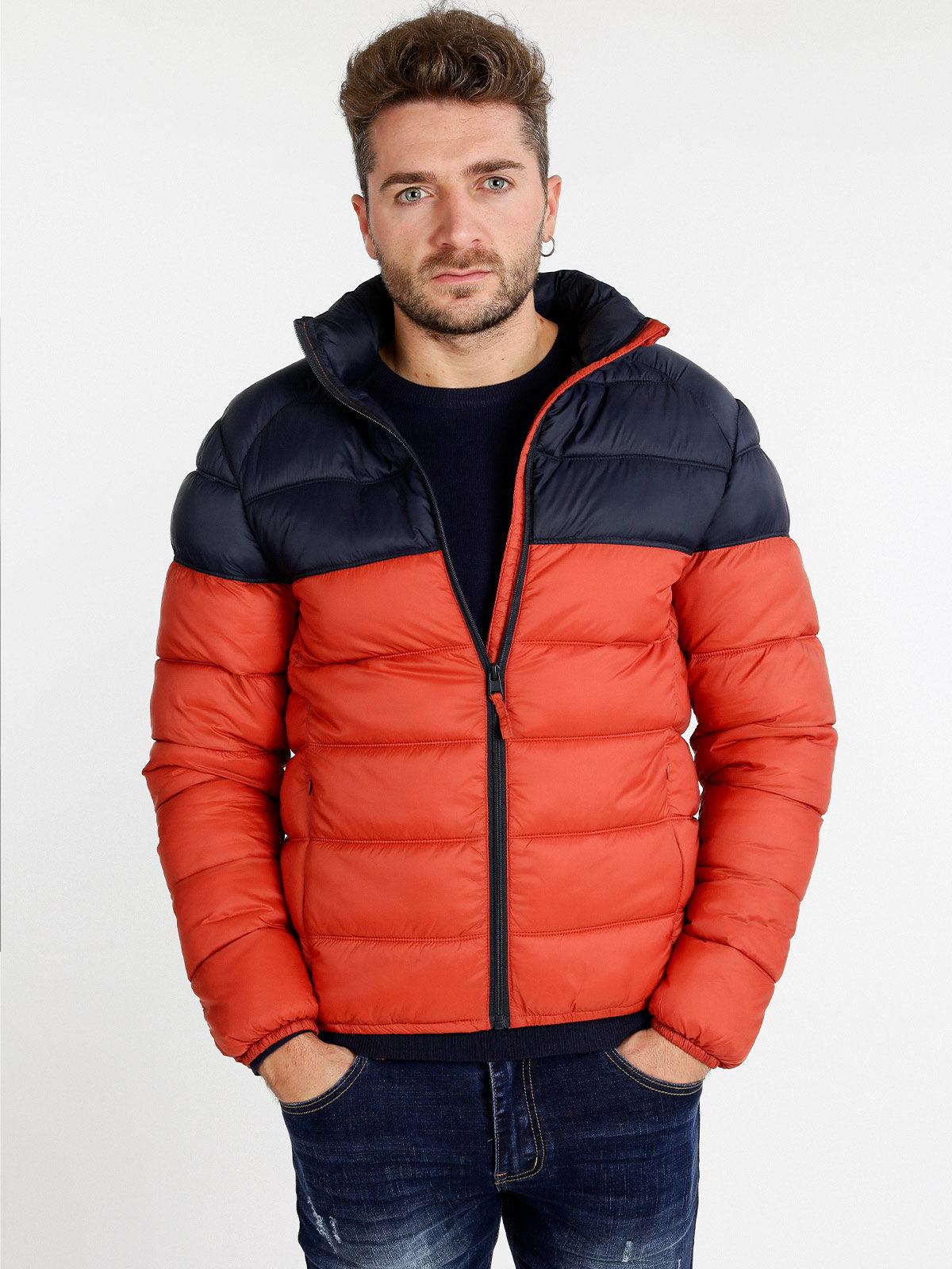 Guy Men's padded jacket without hood: Montgomery and Anorak