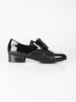 Men's patent leather dance shoes