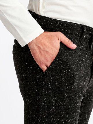 Men's patterned jogger trousers