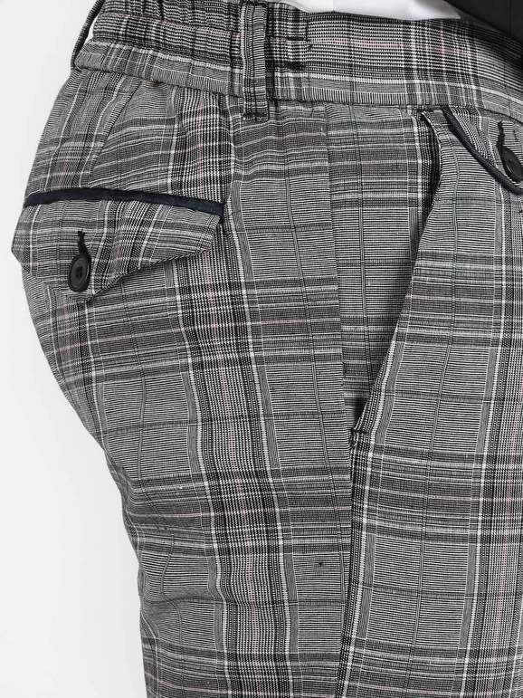 Men's plaid trousers
