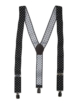 Men's polka dot suspenders
