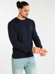 Men's pullover in cotton and cashmere blend