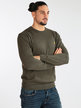 Men's pullover in cotton and cashmere blend
