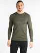 Men's round-neck pullover in solid color