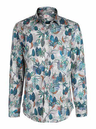Men's shirt with floral pattern