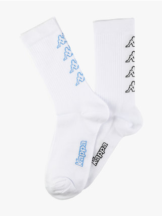 Men's short cotton socks with logo. Pack of 2 pairs