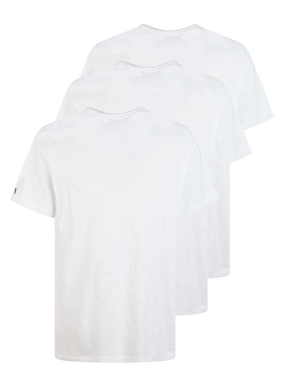 Men's short sleeve 3-piece underwear shirt