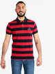 Men's short sleeve striped polo shirt