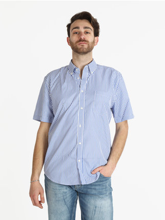 Men's short sleeve striped shirt