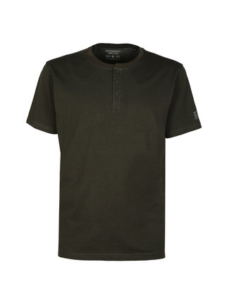 Men's short sleeve t-shirt with buttons
