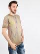 Men's short sleeve t-shirt with paint stains