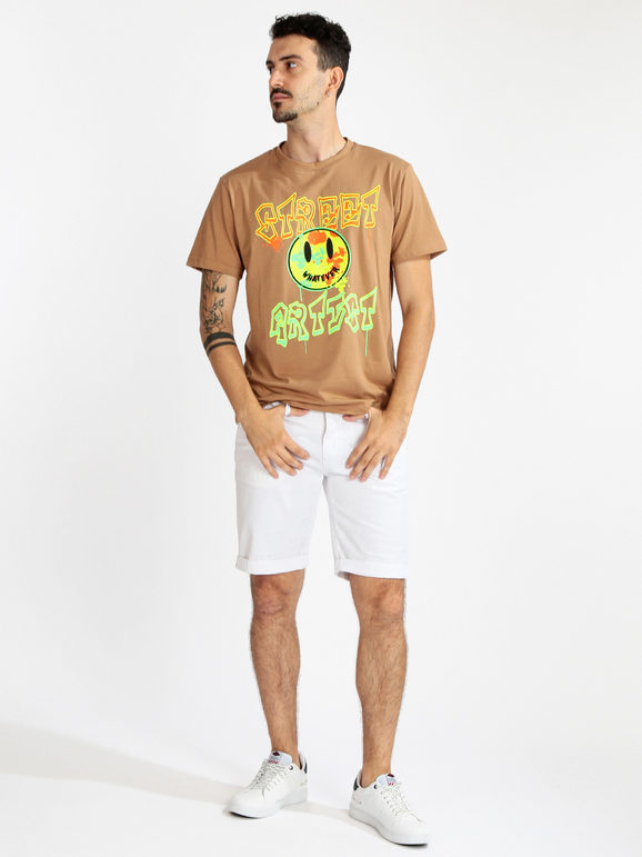 Men's short sleeve t-shirt with smile