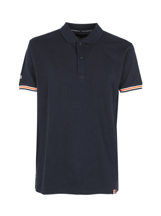 Men's short-sleeved cotton polo shirt