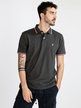 Men's short-sleeved pique cotton polo shirt