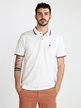 Men's short-sleeved pique cotton polo shirt