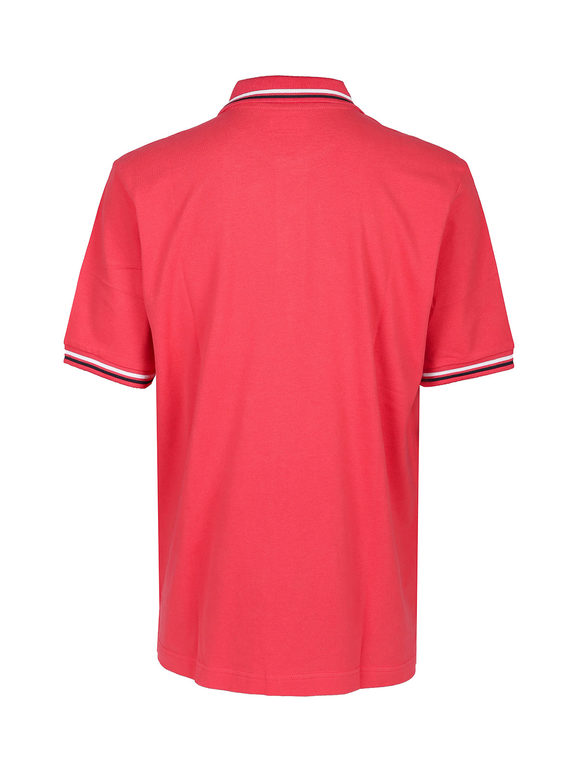 Men's short-sleeved polo shirt in cotton