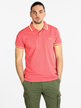 Men's short-sleeved polo shirt with lettering