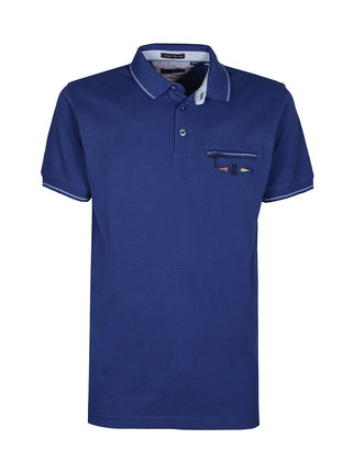 Men's short-sleeved polo shirt with pocket
