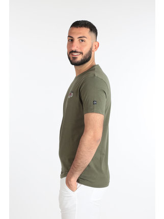 Men's short-sleeved T-shirt with lettering