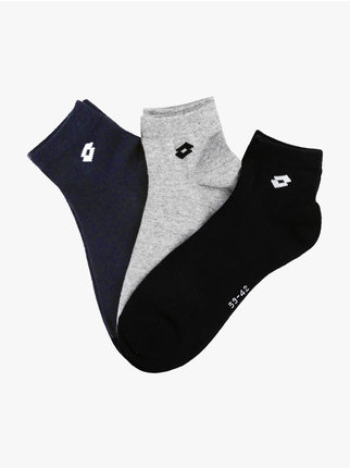 Men's Short Sock.  Pack of 3 pairs