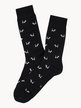 Men's short socks in warm cotton with prints
