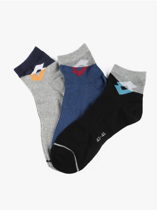 Men's short socks pack of 3 pairs