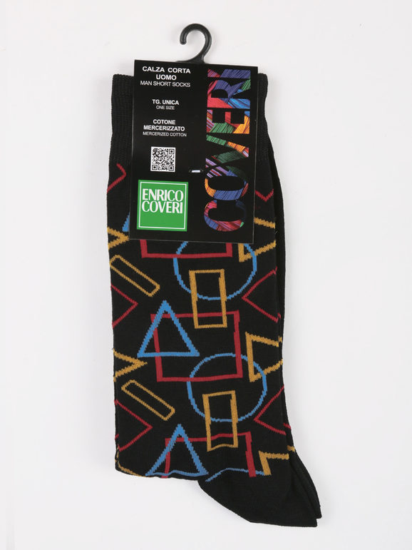 Men's short socks with prints