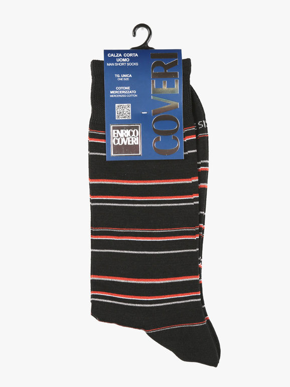 Men's short striped socks