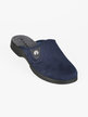 Men's slippers in suede fabric