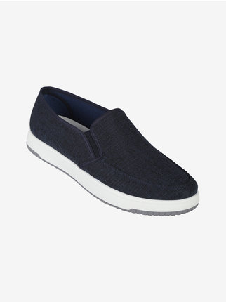Men's sports moccasins in fabric