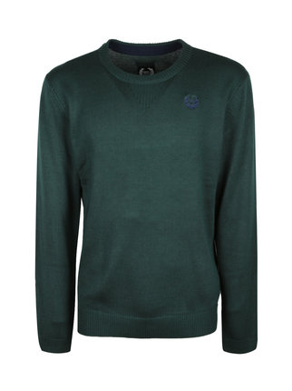 Men's sweater with patches