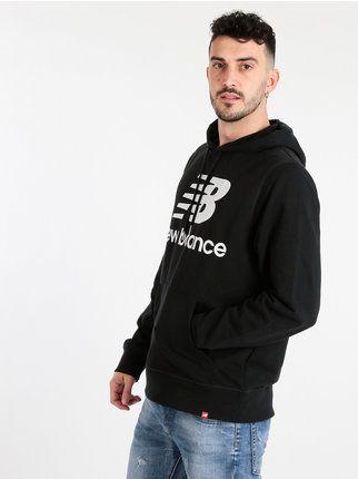 Men's sweatshirt with hood and written print