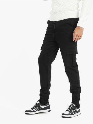 Men's trousers with large side pockets
