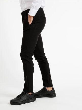 Men's trousers with zip on the bottom